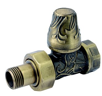 Запорная арматура Carlo Poletti Art Deco Вентиль нижний запорный прямой 3/4" (бронза)