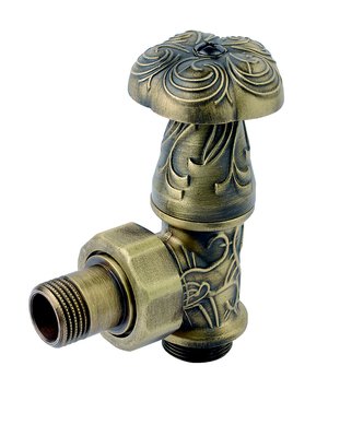 Запорная арматура Carlo Poletti Art Deco Вентиль верхний регулировочный угловой 3/4" (бронза)