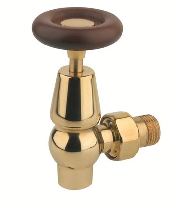 Запорная арматура Carlo Poletti Brass Wood Вентиль (HP) верхний регулировочный угловой 1/2" (латунь)