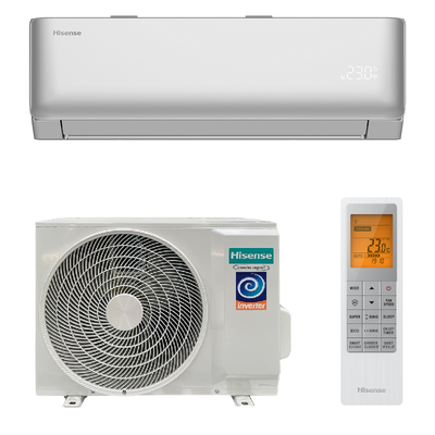 Сплит-система с инверторным управлением Hisense Vibe Pro Silver DC Inverter AS-10UW4RLCHD00(S) — фото 1