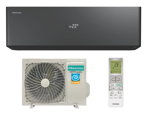 Сплит-система с инверторным управлением Hisense VISION PRO 2.0 CARBON SUPERIOR DC Inverter AS-13UW4RXVQH02(B) — фото 1