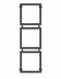 Полотенцесушитель водяной PRIOFORM FORMA TRIO F3-103 100-30 черный — миниатюра 1