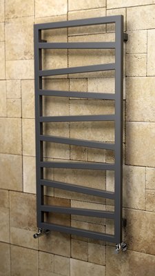 Полотенцесушитель водяной PRIOFORM QUADRO ZIGZAG QZ2 1545-500 черный — фото 2