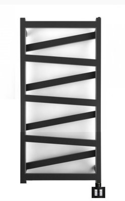 Полотенцесушитель электрический PRIOFORM QUADRO ZIGZAG VIP EQZ3 600-400 белый — фото 1