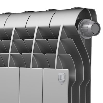 Радиатор биметаллический Royal Thermo Biliner V 500/10 секций Silver Satin — фото 2