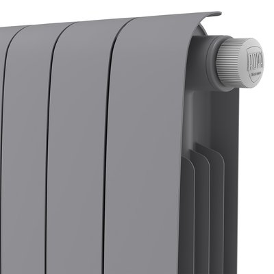 Радиатор биметаллический Royal Thermo Eclipse 500 Серебристый VR80 - 8 секц. — фото 4
