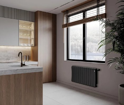 Радиатор биметаллический Royal Thermo Infinity 300 Noir Sable - 14 секц. — фото 4
