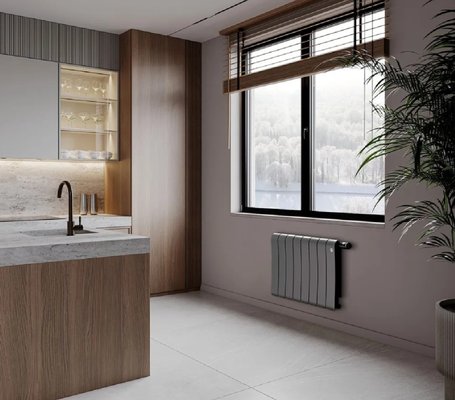 Радиатор биметаллический Royal Thermo Infinity 300 Silver Satin - 8 секц. — фото 5