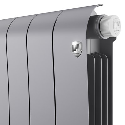 Радиатор биметаллический Royal Thermo Infinity 300 Silver Satin VR80 - 10 секц. — фото 4
