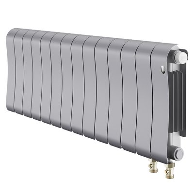 Радиатор биметаллический Royal Thermo Infinity 300 Silver Satin VR80 - 14 секц. — фото 1
