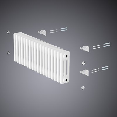 Радиатор стальной трубчатый Royal Thermo Insignia C2180 - 14 секц. RAL9005m — фото 5