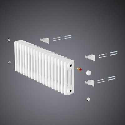 Радиатор стальной трубчатый Royal Thermo Insignia VC3180 - 06 секц. RAL9016 — фото 5