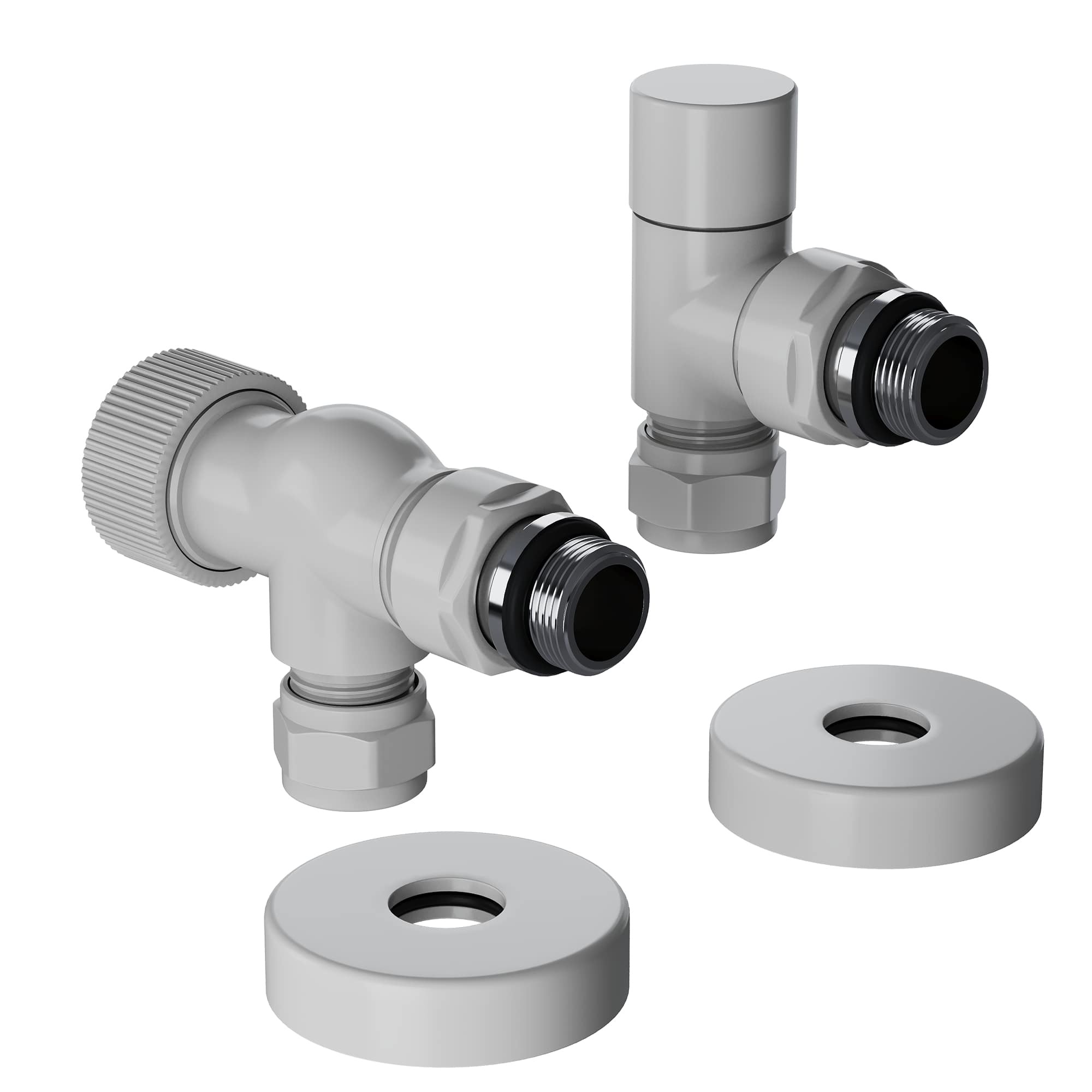 Royal Thermo Набор термостатический осевой Design Pro 15мм М30х1,5 (Белый)
