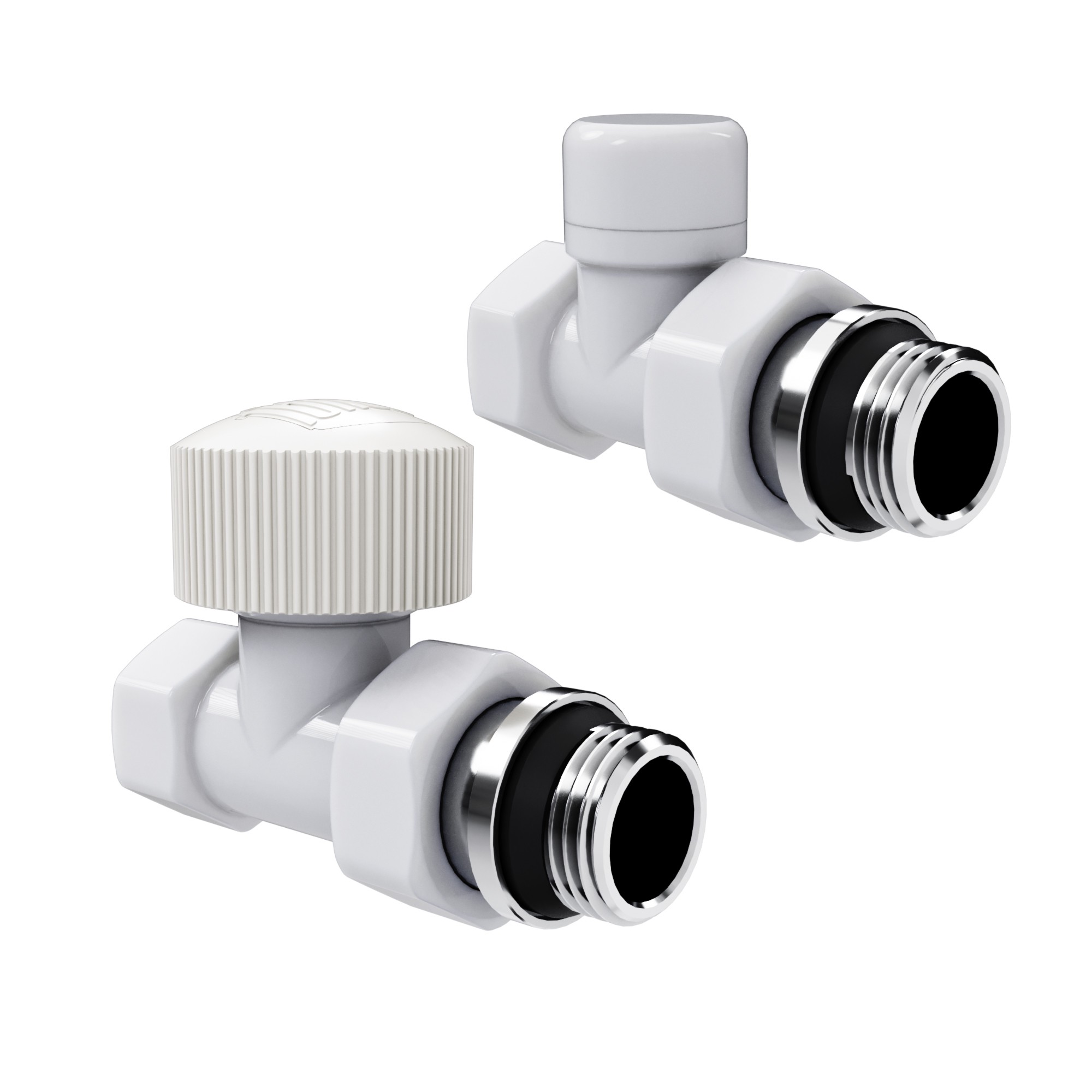 Royal Thermo Набор термостатический прямой Design 1/2"М30х1,5 (Белый)