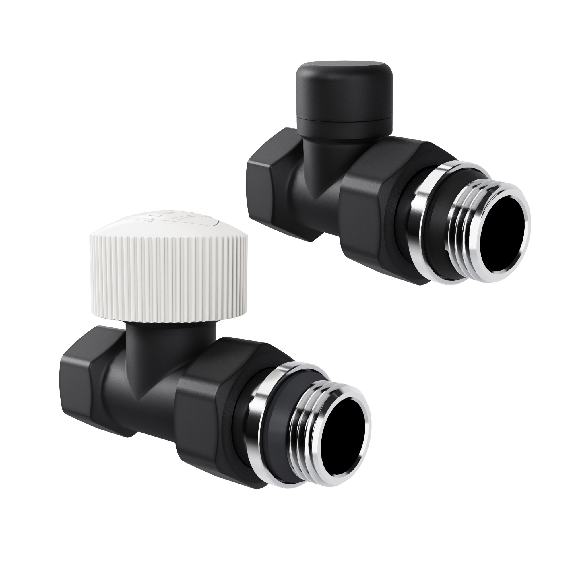Royal Thermo Набор термостатический прямой Design 1/2"М30х1,5 (Черный)