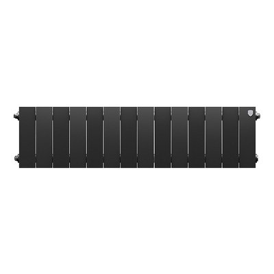 Радиатор биметаллический Royal Thermo PianoForte 200 Чёрный- 14 секц. — фото 2