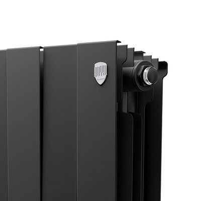 Радиатор биметаллический Royal Thermo PianoForte 200 Чёрный - 18 секц. — фото 4