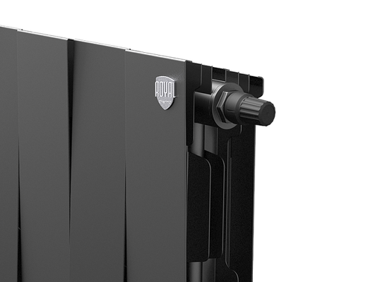 Радиатор биметаллический Royal Thermo PianoForte 200 Чёрный VR80- 12 секц. — фото 3