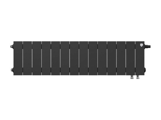 Радиатор биметаллический Royal Thermo PianoForte 200 Чёрный VR80- 14 секц. — фото 2