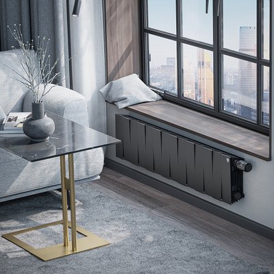 Радиатор биметаллический Royal Thermo PianoForte 200 Чёрный VR80- 14 секц. — фото 5