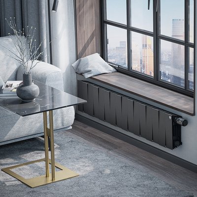 Радиатор биметаллический Royal Thermo PianoForte 200 Чёрный VR80- 16 секц. — фото 5