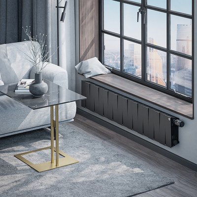 Радиатор биметаллический Royal Thermo PianoForte 200 Чёрный VR80- 18 секц. — фото 5