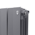 Радиатор биметаллический Royal Thermo PianoForte 200 Серебристый - 16 секц. — миниатюра 4