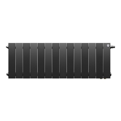 Радиатор биметаллический Royal Thermo PianoForte 300 Чёрный VR80 - 14 секц. — фото 2