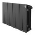 Радиатор биметаллический Royal Thermo PianoForte 300 Чёрный VR80 - 8 секц. — миниатюра 1