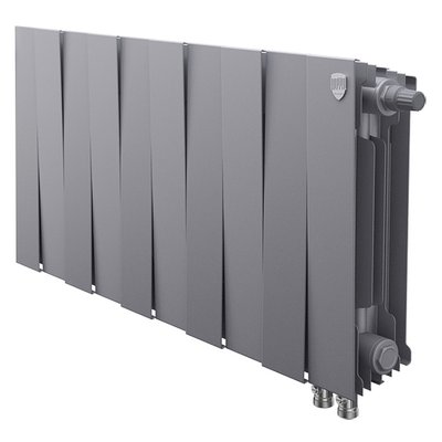 Радиатор биметаллический Royal Thermo PianoForte 300 Серебристый VR80 - 10 секц. — фото 1