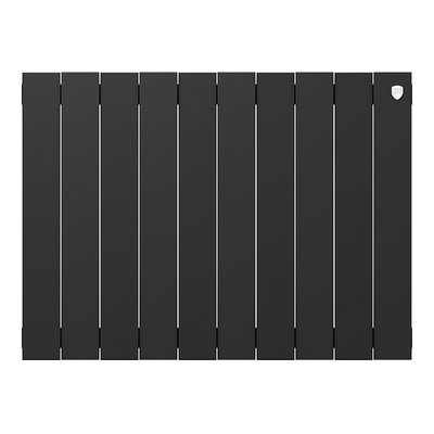 Радиатор биметаллический Royal Thermo PianoForte 500 Чёрный - 10 секц. — фото 2
