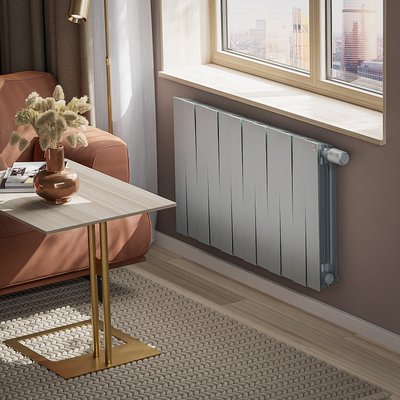 Радиатор биметаллический Royal Thermo PianoForte 500 Серебристый VR80 - 12 секц. — фото 3