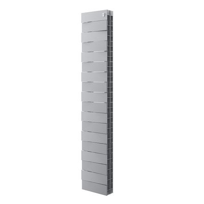 Радиатор биметаллический Royal Thermo PianoForte Tower 200 Silver Satin 18 серебряный — фото 1