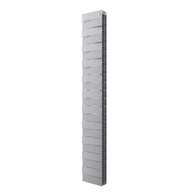 Радиатор биметаллический Royal Thermo PianoForte Tower 200 Silver Satin 22 серебряный — фото 1