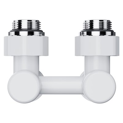 Запорная арматура Royal Thermo Узел нижнего подключения Design угловой 1/2"х3/4" EK (белый) — фото 3