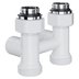 Запорная арматура Royal Thermo Узел нижнего подключения Design прямой 1/2"х3/4" EK (белый) — миниатюра 2