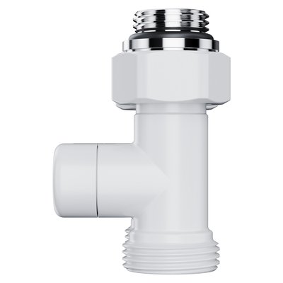 Запорная арматура Royal Thermo Узел нижнего подключения Design прямой 1/2"х3/4" EK (белый) — фото 4