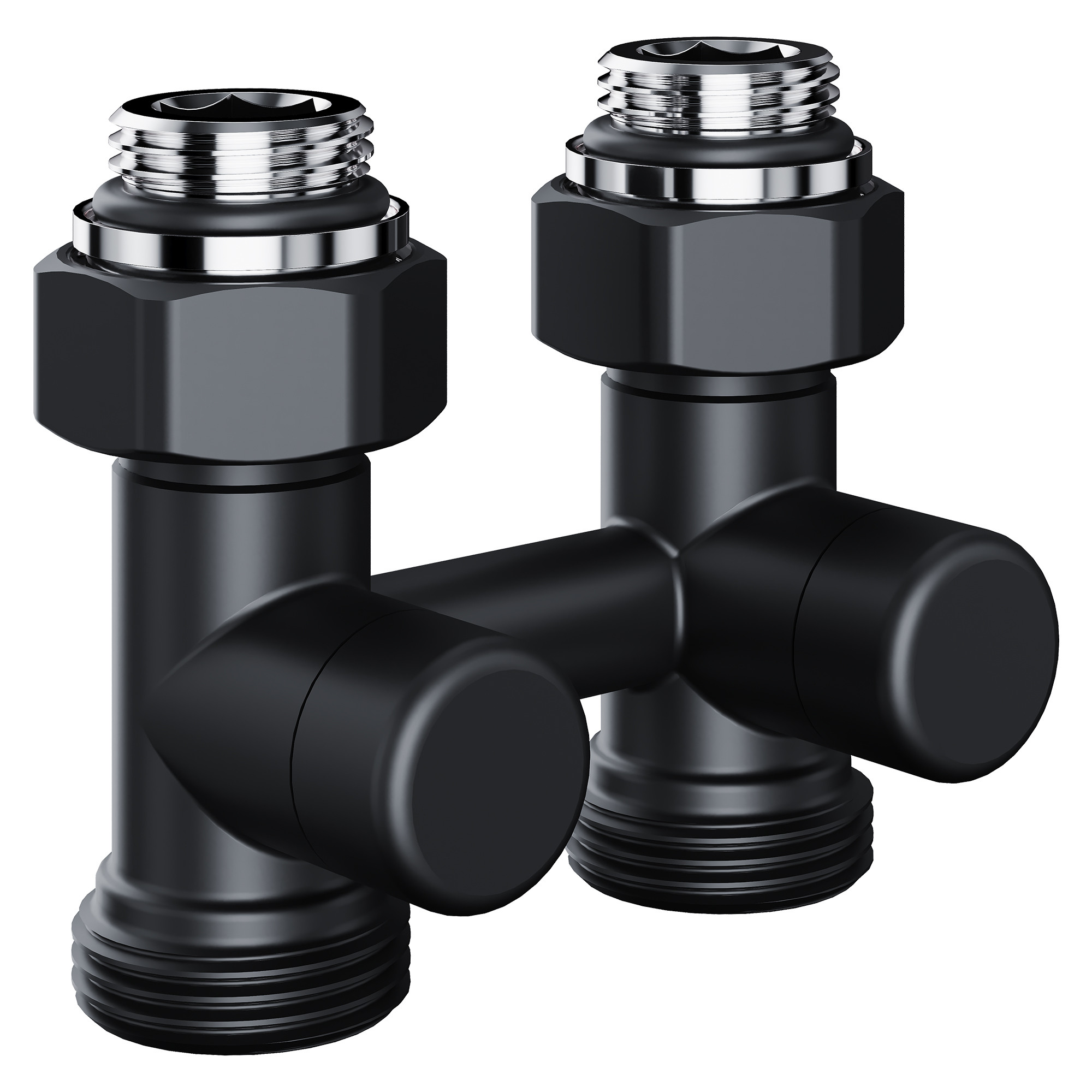 Royal Thermo Узел нижнего подключения прямой 1/2"х3/4" EK (черный)