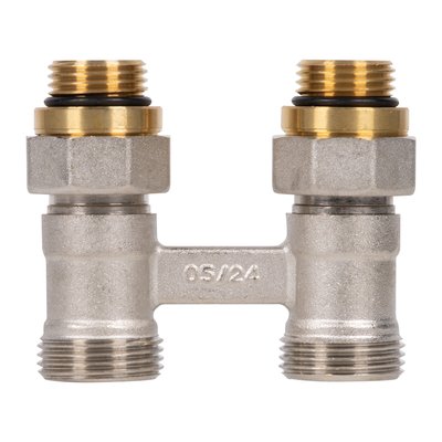 Запорная арматура Royal Thermo Узел нижнего подключения прямой ½"х3/4"EK — фото 3