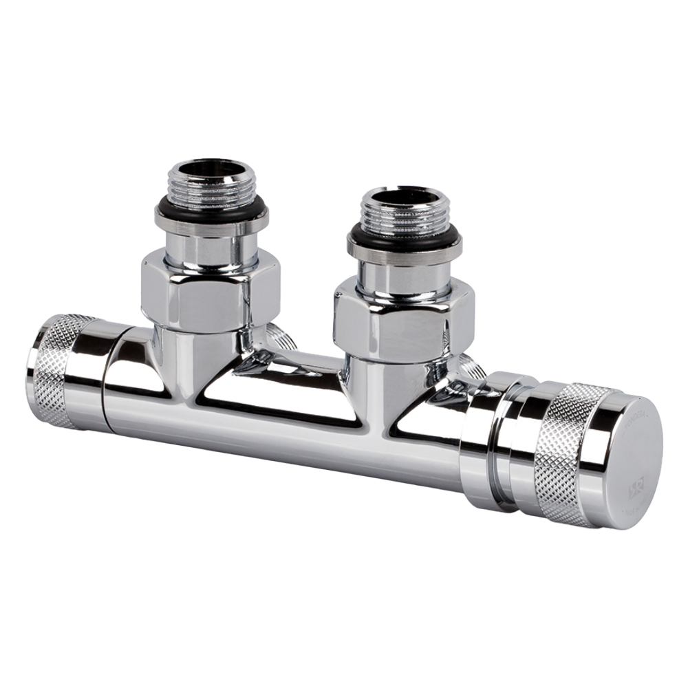 SR Rubinetterie Узел нижнего подключения угловой Tondera 1/2"х3/4"Е Хром (правый) 0681-1500C0E0