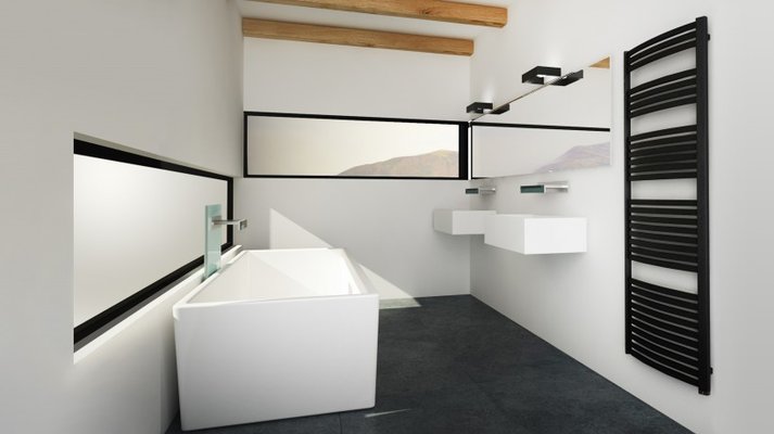 Полотенцесушитель электрический Terma Dexter 1220-500 белый — фото 5