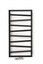 Полотенцесушитель электрический Terma Zigzag 1070-500 Metallic Black — миниатюра 2