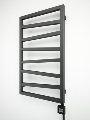 Полотенцесушитель электрический Terma Zigzag 835-500 Metallic Black — фото 1