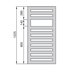 Полотенцесушитель электрический Zehnder Metropolitan Spa METE-120-050/GD черный — миниатюра 4