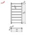 Полотенцесушитель водяной Zehnder Stalox STX-080-045 белый — миниатюра 3