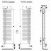Полотенцесушитель электрический Zehnder Yucca Asymmetric YAEC-090-50 L (YAECL-090-50/GD) — миниатюра 5