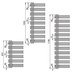 Полотенцесушитель электрический Zehnder Yucca Asymmetric YAEC-130-40 L (YAECL-130-40/GD) — миниатюра 4
