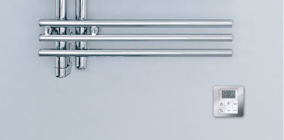 Полотенцесушитель электрический Zehnder Yucca Asymmetric YAEC-130-40 L (YAECL-130-40/GD) — фото 3
